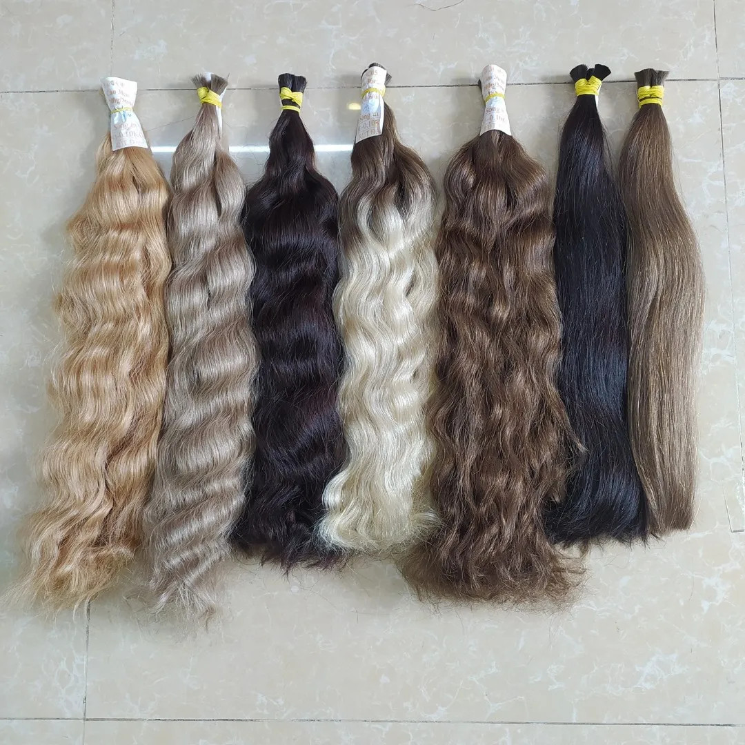 Bulk straight hair super hight quality colorful – Vietnam Hair extension